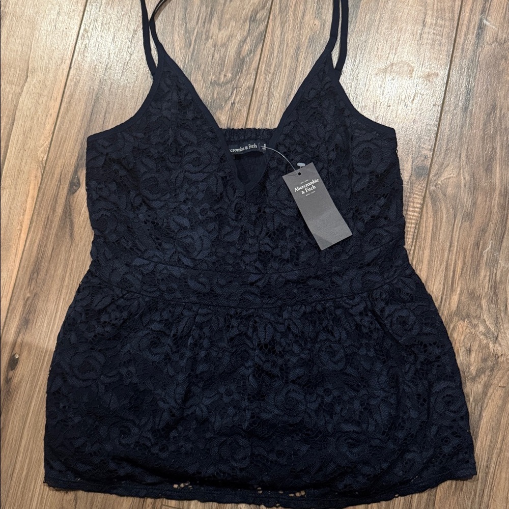 Abercrombie & Fitch Black Lace Camisole